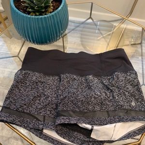 Lululemon Black and White Polka Dot Shorts